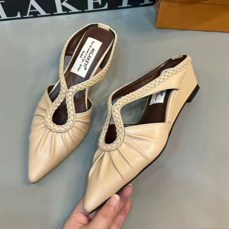 Pointed Toe Mule Heel Sandals  - Women Shoes Nb บทวิจารณ์และราคา