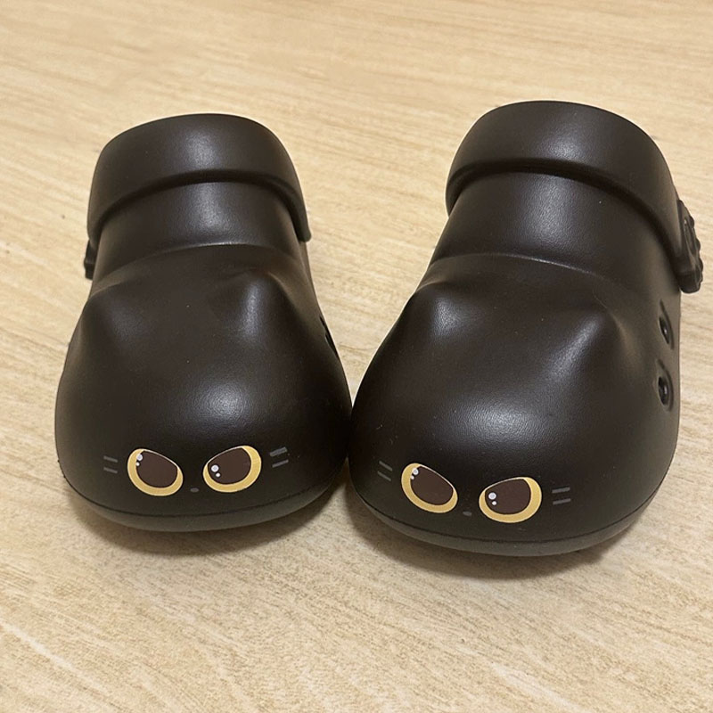 New creative black cat slipper - Women'S Shoes Clogs บทวิจารณ์และราคา