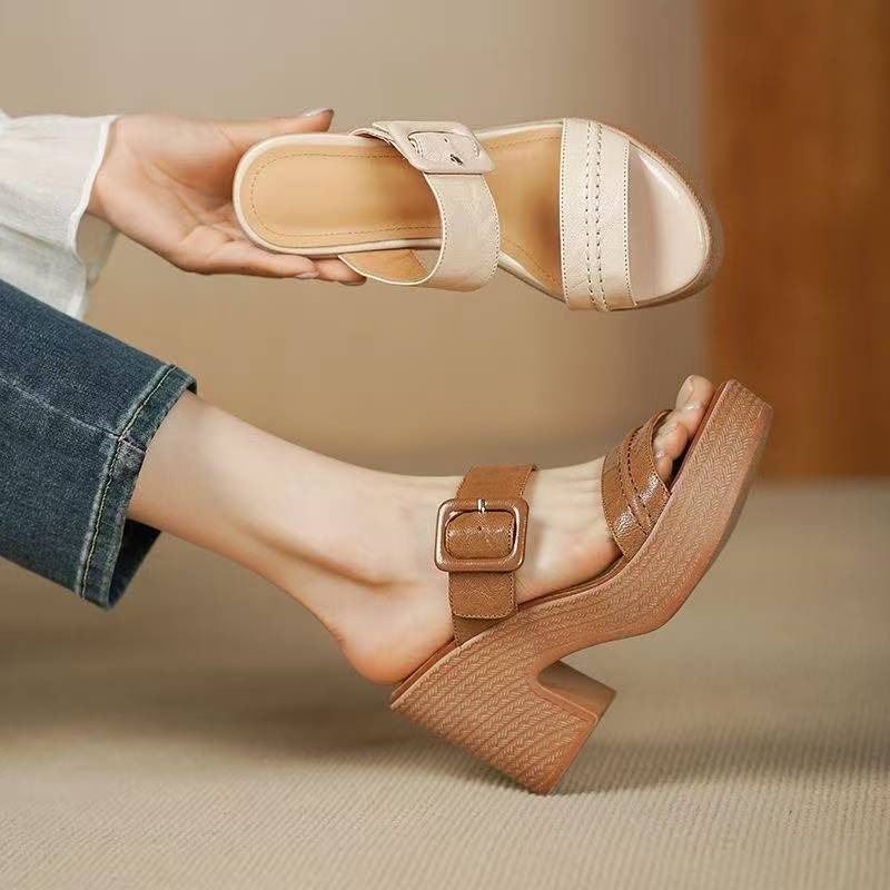Summer Women High Heel Sandals - Women'S Shoes Trendy บทวิจารณ์และราคา