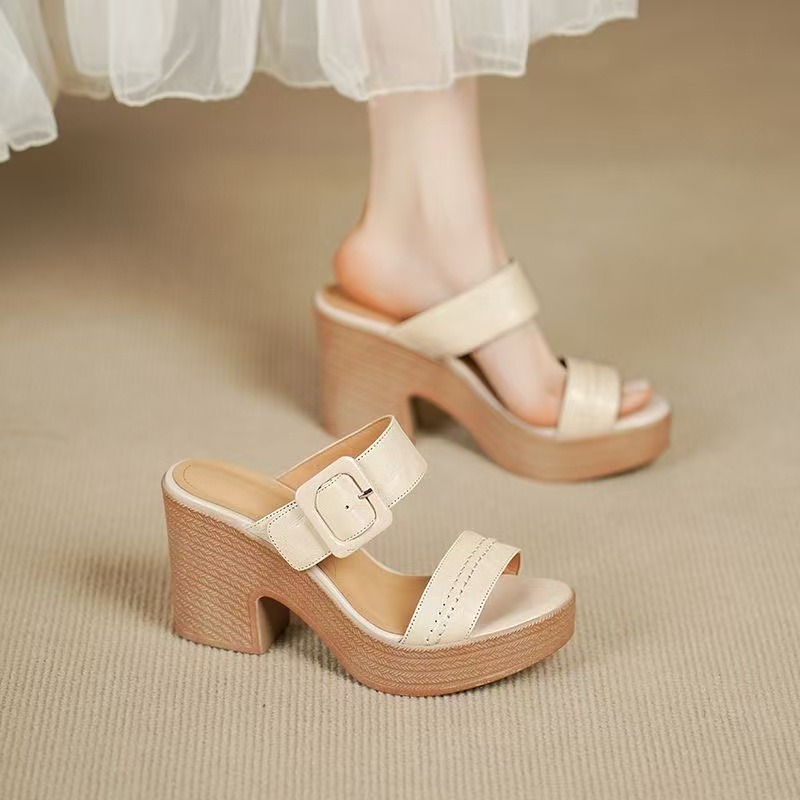 Summer Women High Heel Sandals - Women'S Shoes Trendy บทวิจารณ์และราคา