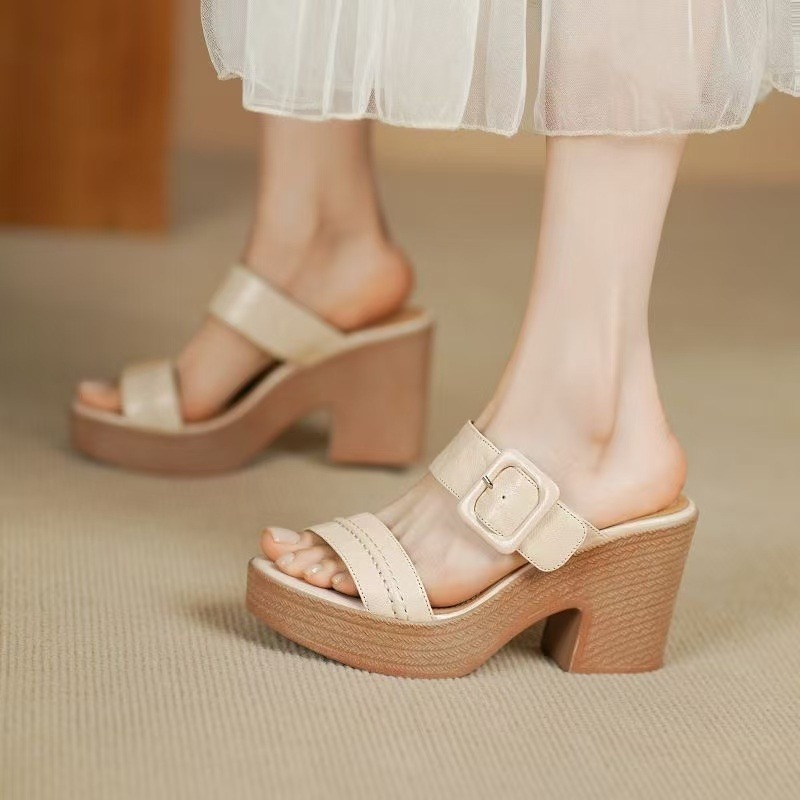Summer Women High Heel Sandals - Women'S Shoes Trendy บทวิจารณ์และราคา