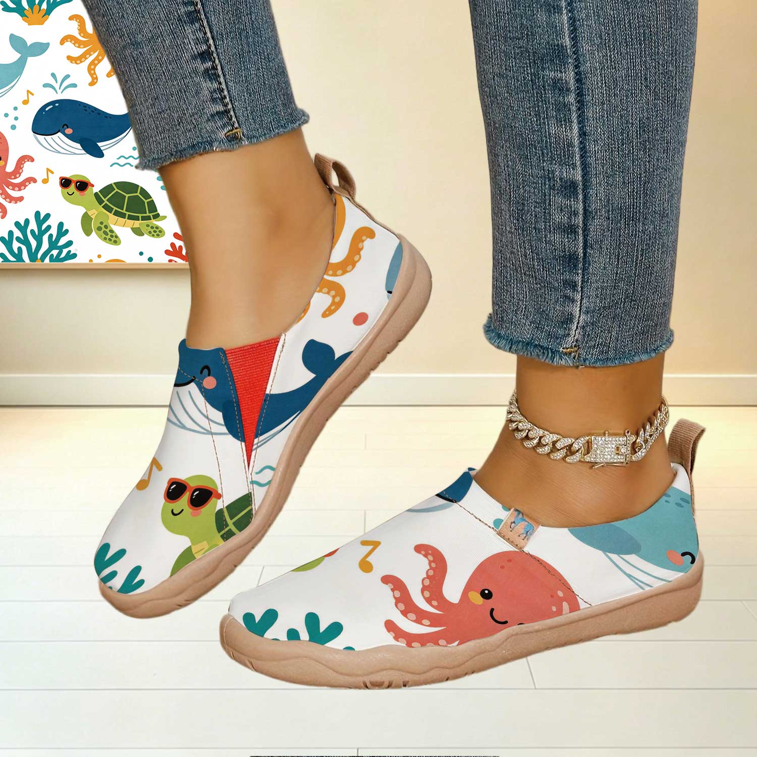 Women's Wide Toe Box Fun Carto - Women'S Shoes With Wide Toe Box บทวิจารณ์และราคา