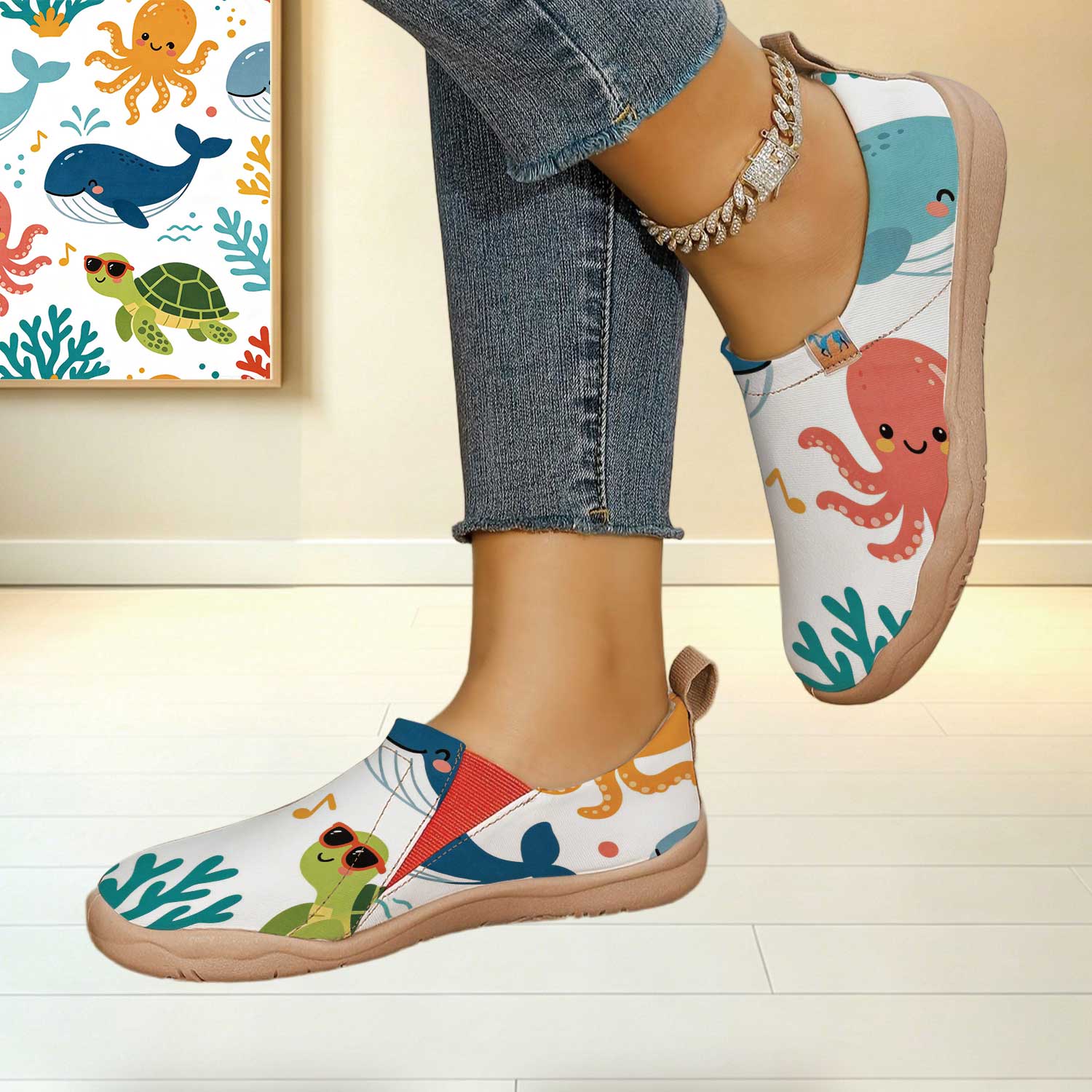 Women's Wide Toe Box Fun Carto - Women'S Shoes With Wide Toe Box บทวิจารณ์และราคา