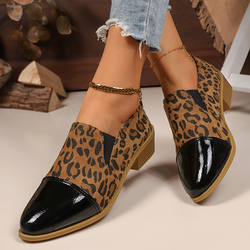 Leopard Printed Women's Low He - Women Shoes Size บทวิจารณ์และราคา