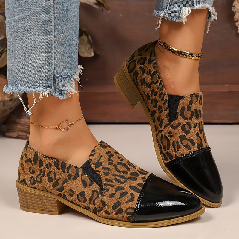 Leopard Printed Women's Low He - Women Shoes Size บทวิจารณ์และราคา