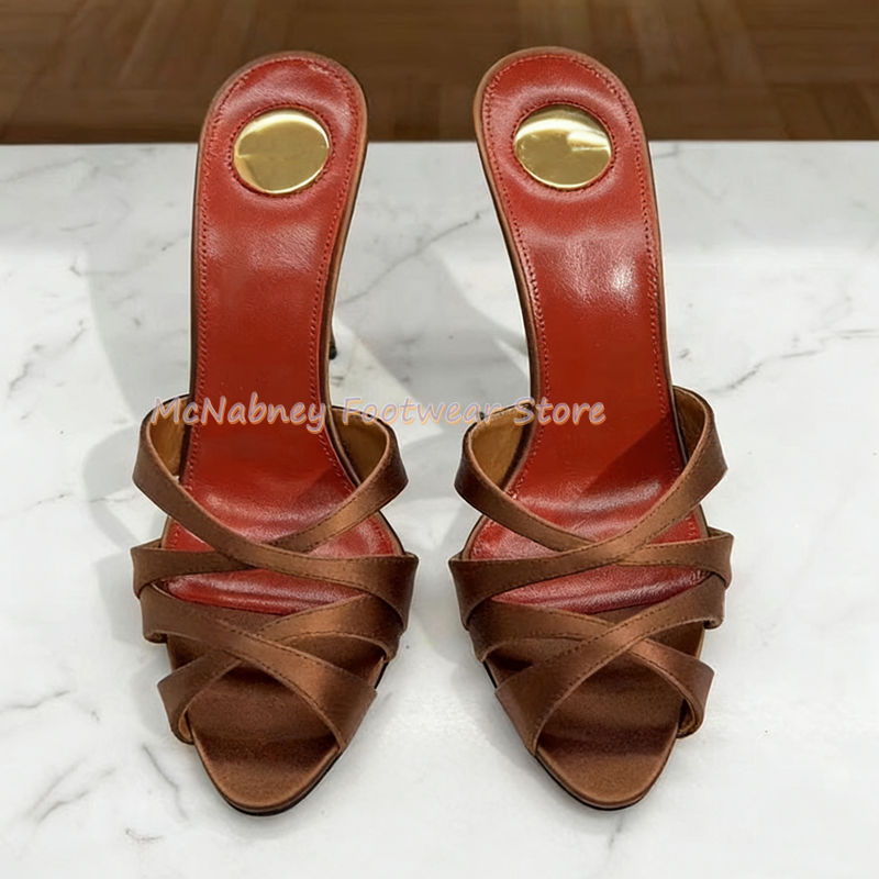 Pointed Stilettos Satin Fabric - Women'S Shoes Clogs บทวิจารณ์และราคา